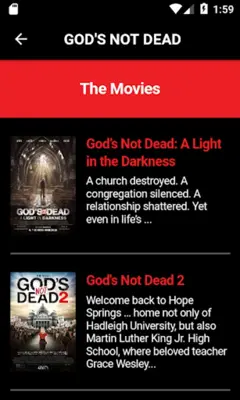 God android App screenshot 2